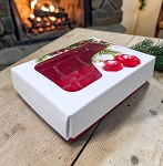 10/PK - 6 chocolate box base and lids -  Ornament Noel